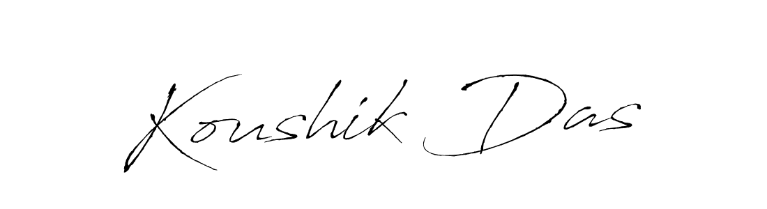 Make a beautiful signature design for name Koushik Das. With this signature (Antro_Vectra) style, you can create a handwritten signature for free. Koushik Das signature style 6 images and pictures png