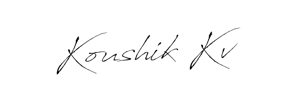 Once you've used our free online signature maker to create your best signature Antro_Vectra style, it's time to enjoy all of the benefits that Koushik Kv name signing documents. Koushik Kv signature style 6 images and pictures png