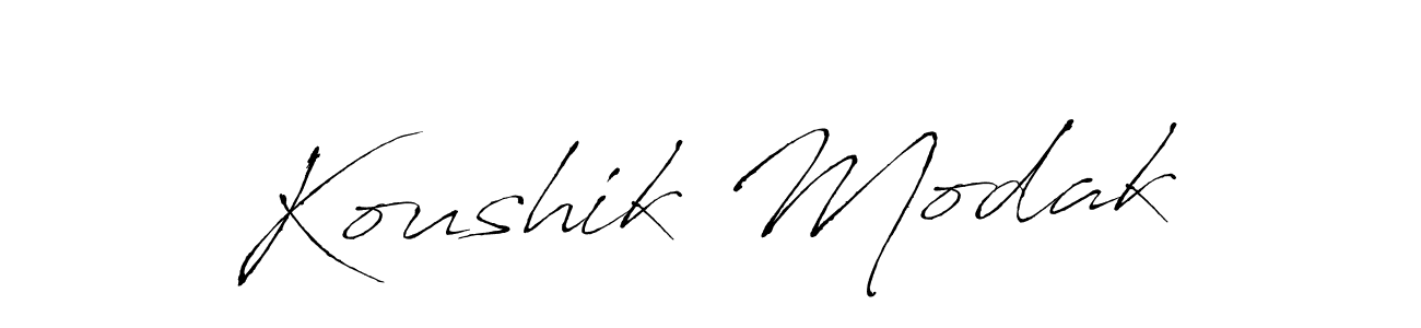 You should practise on your own different ways (Antro_Vectra) to write your name (Koushik Modak) in signature. don't let someone else do it for you. Koushik Modak signature style 6 images and pictures png