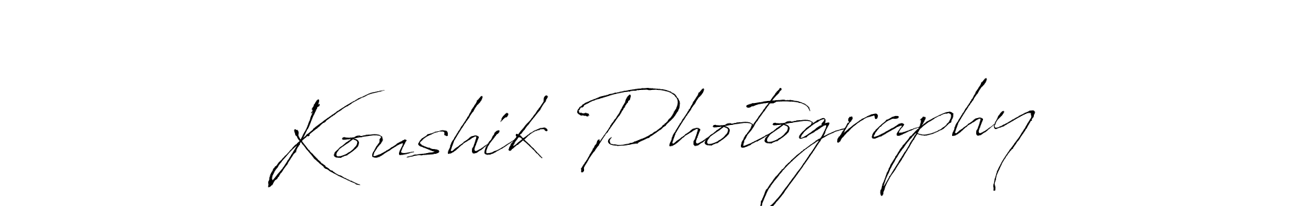 The best way (Antro_Vectra) to make a short signature is to pick only two or three words in your name. The name Koushik Photography include a total of six letters. For converting this name. Koushik Photography signature style 6 images and pictures png