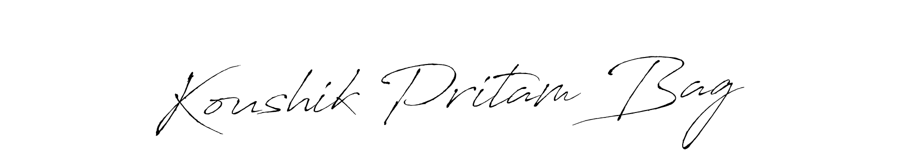 Similarly Antro_Vectra is the best handwritten signature design. Signature creator online .You can use it as an online autograph creator for name Koushik Pritam Bag. Koushik Pritam Bag signature style 6 images and pictures png