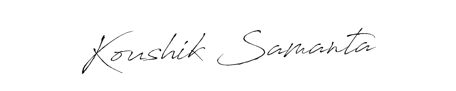 How to Draw Koushik Samanta signature style? Antro_Vectra is a latest design signature styles for name Koushik Samanta. Koushik Samanta signature style 6 images and pictures png