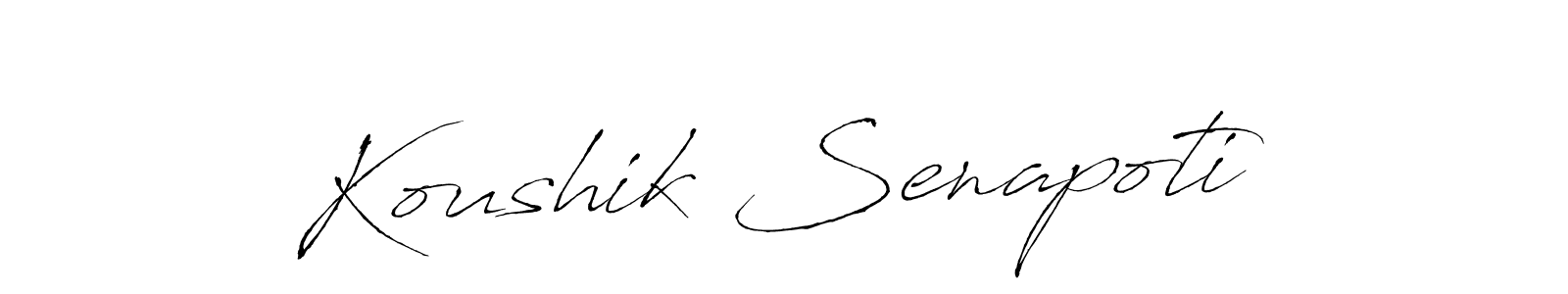 It looks lik you need a new signature style for name Koushik Senapoti. Design unique handwritten (Antro_Vectra) signature with our free signature maker in just a few clicks. Koushik Senapoti signature style 6 images and pictures png