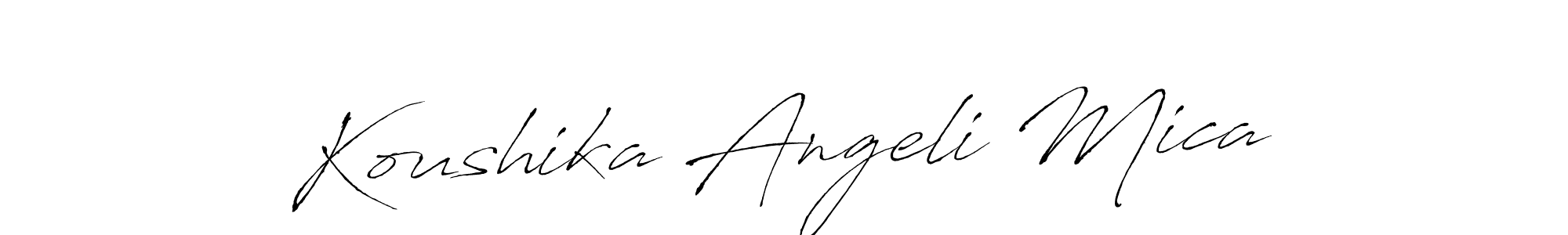 Once you've used our free online signature maker to create your best signature Antro_Vectra style, it's time to enjoy all of the benefits that Koushika Angeli Mica name signing documents. Koushika Angeli Mica signature style 6 images and pictures png
