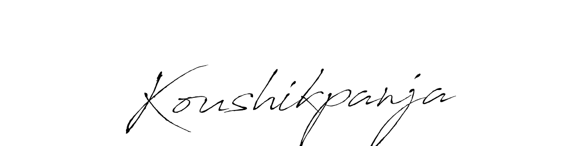 Also we have Koushikpanja name is the best signature style. Create professional handwritten signature collection using Antro_Vectra autograph style. Koushikpanja signature style 6 images and pictures png