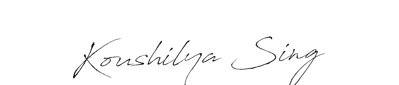 Once you've used our free online signature maker to create your best signature Antro_Vectra style, it's time to enjoy all of the benefits that Koushilya Sing name signing documents. Koushilya Sing signature style 6 images and pictures png