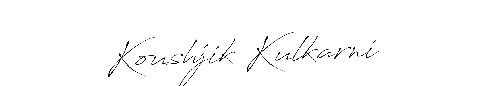 Make a short Koushjik Kulkarni signature style. Manage your documents anywhere anytime using Antro_Vectra. Create and add eSignatures, submit forms, share and send files easily. Koushjik Kulkarni signature style 6 images and pictures png