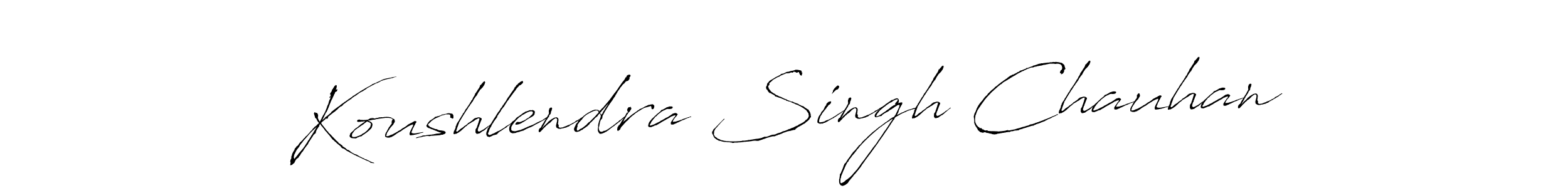 Also we have Koushlendra Singh Chauhan name is the best signature style. Create professional handwritten signature collection using Antro_Vectra autograph style. Koushlendra Singh Chauhan signature style 6 images and pictures png