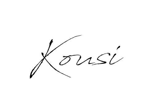 The best way (Antro_Vectra) to make a short signature is to pick only two or three words in your name. The name Kousi include a total of six letters. For converting this name. Kousi signature style 6 images and pictures png