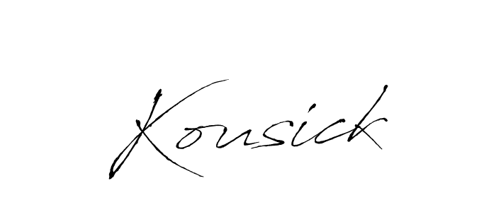 Best and Professional Signature Style for Kousick. Antro_Vectra Best Signature Style Collection. Kousick signature style 6 images and pictures png