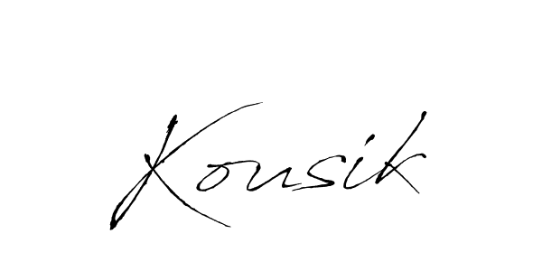 Use a signature maker to create a handwritten signature online. With this signature software, you can design (Antro_Vectra) your own signature for name Kousik. Kousik signature style 6 images and pictures png
