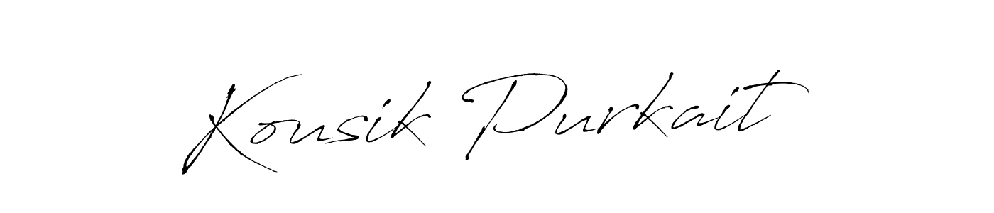 Design your own signature with our free online signature maker. With this signature software, you can create a handwritten (Antro_Vectra) signature for name Kousik Purkait. Kousik Purkait signature style 6 images and pictures png