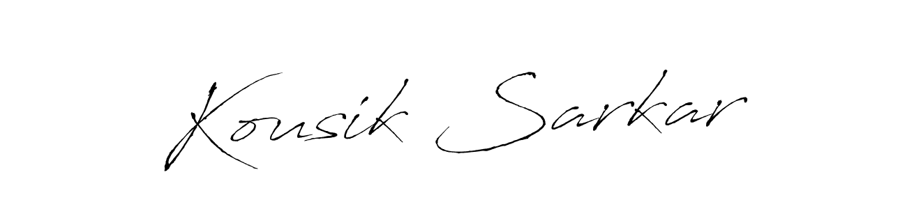 Also we have Kousik Sarkar name is the best signature style. Create professional handwritten signature collection using Antro_Vectra autograph style. Kousik Sarkar signature style 6 images and pictures png
