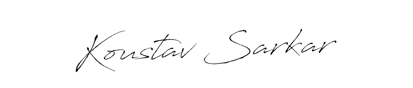 How to make Koustav Sarkar signature? Antro_Vectra is a professional autograph style. Create handwritten signature for Koustav Sarkar name. Koustav Sarkar signature style 6 images and pictures png