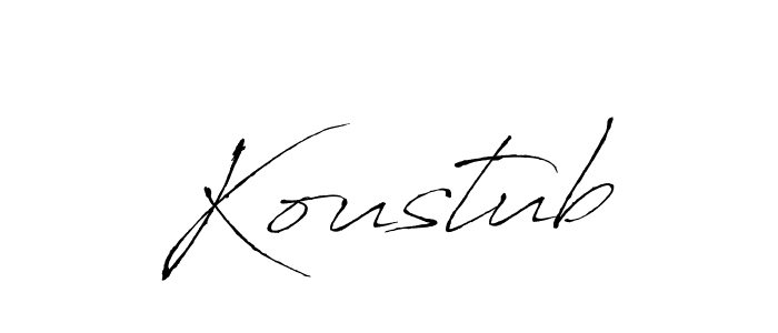 if you are searching for the best signature style for your name Koustub. so please give up your signature search. here we have designed multiple signature styles  using Antro_Vectra. Koustub signature style 6 images and pictures png