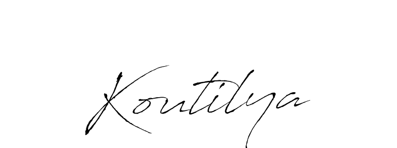 How to Draw Koutilya signature style? Antro_Vectra is a latest design signature styles for name Koutilya. Koutilya signature style 6 images and pictures png