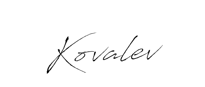How to make Kovalev signature? Antro_Vectra is a professional autograph style. Create handwritten signature for Kovalev name. Kovalev signature style 6 images and pictures png