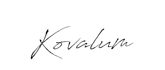 Best and Professional Signature Style for Kovalum. Antro_Vectra Best Signature Style Collection. Kovalum signature style 6 images and pictures png