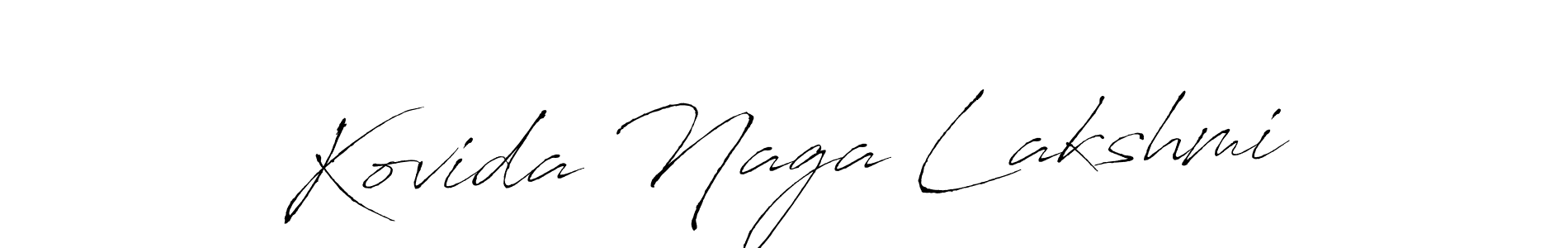 You should practise on your own different ways (Antro_Vectra) to write your name (Kovida Naga Lakshmi) in signature. don't let someone else do it for you. Kovida Naga Lakshmi signature style 6 images and pictures png