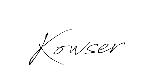 Also we have Kowser name is the best signature style. Create professional handwritten signature collection using Antro_Vectra autograph style. Kowser signature style 6 images and pictures png