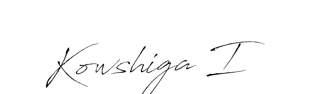 You should practise on your own different ways (Antro_Vectra) to write your name (Kowshiga I) in signature. don't let someone else do it for you. Kowshiga I signature style 6 images and pictures png