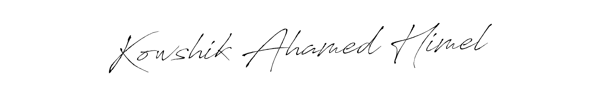 You should practise on your own different ways (Antro_Vectra) to write your name (Kowshik Ahamed Himel) in signature. don't let someone else do it for you. Kowshik Ahamed Himel signature style 6 images and pictures png