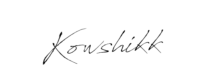 Kowshikk stylish signature style. Best Handwritten Sign (Antro_Vectra) for my name. Handwritten Signature Collection Ideas for my name Kowshikk. Kowshikk signature style 6 images and pictures png