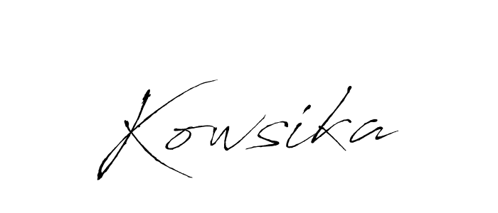 Kowsika stylish signature style. Best Handwritten Sign (Antro_Vectra) for my name. Handwritten Signature Collection Ideas for my name Kowsika. Kowsika signature style 6 images and pictures png