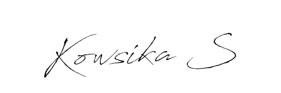 Kowsika S stylish signature style. Best Handwritten Sign (Antro_Vectra) for my name. Handwritten Signature Collection Ideas for my name Kowsika S. Kowsika S signature style 6 images and pictures png