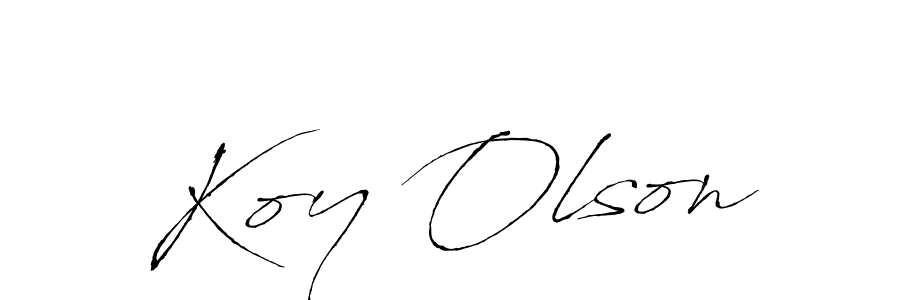 Make a beautiful signature design for name Koy Olson. Use this online signature maker to create a handwritten signature for free. Koy Olson signature style 6 images and pictures png