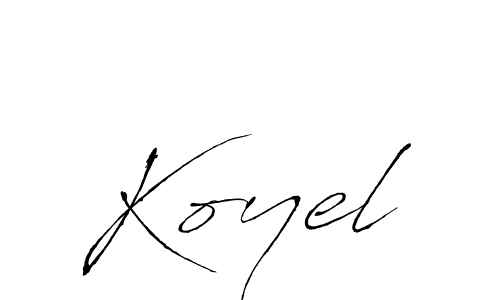 You should practise on your own different ways (Antro_Vectra) to write your name (Koyel) in signature. don't let someone else do it for you. Koyel signature style 6 images and pictures png