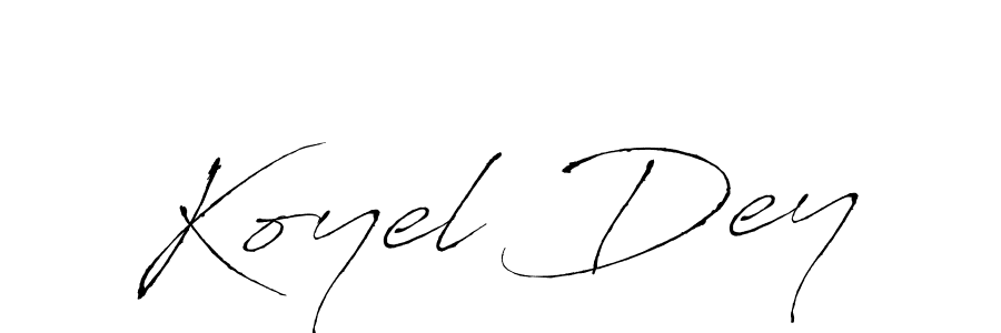 Design your own signature with our free online signature maker. With this signature software, you can create a handwritten (Antro_Vectra) signature for name Koyel Dey. Koyel Dey signature style 6 images and pictures png