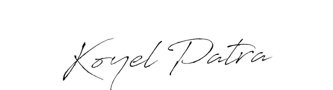 Koyel Patra stylish signature style. Best Handwritten Sign (Antro_Vectra) for my name. Handwritten Signature Collection Ideas for my name Koyel Patra. Koyel Patra signature style 6 images and pictures png