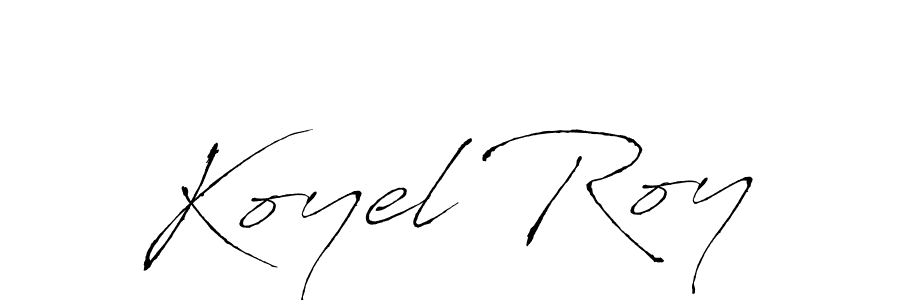 Design your own signature with our free online signature maker. With this signature software, you can create a handwritten (Antro_Vectra) signature for name Koyel Roy. Koyel Roy signature style 6 images and pictures png