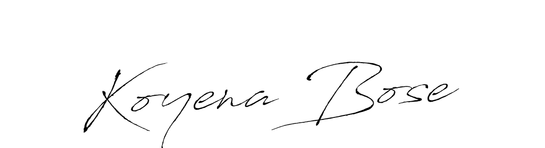 Create a beautiful signature design for name Koyena Bose. With this signature (Antro_Vectra) fonts, you can make a handwritten signature for free. Koyena Bose signature style 6 images and pictures png