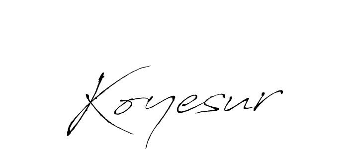 How to Draw Koyesur signature style? Antro_Vectra is a latest design signature styles for name Koyesur. Koyesur signature style 6 images and pictures png