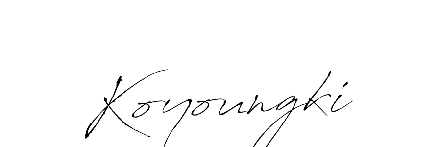 Make a short Koyoungki signature style. Manage your documents anywhere anytime using Antro_Vectra. Create and add eSignatures, submit forms, share and send files easily. Koyoungki signature style 6 images and pictures png