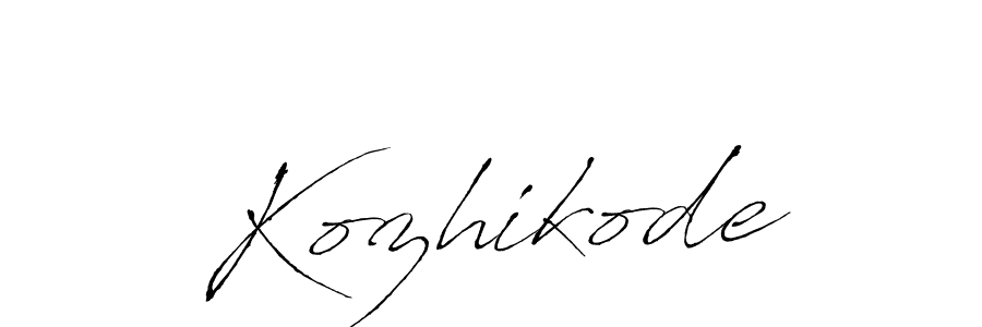 You should practise on your own different ways (Antro_Vectra) to write your name (Kozhikode) in signature. don't let someone else do it for you. Kozhikode signature style 6 images and pictures png