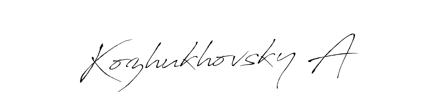It looks lik you need a new signature style for name Kozhukhovsky A. Design unique handwritten (Antro_Vectra) signature with our free signature maker in just a few clicks. Kozhukhovsky A signature style 6 images and pictures png