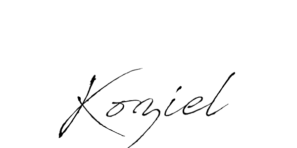 Make a beautiful signature design for name Koziel. Use this online signature maker to create a handwritten signature for free. Koziel signature style 6 images and pictures png