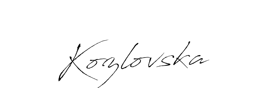 See photos of Kozlovska official signature by Spectra . Check more albums & portfolios. Read reviews & check more about Antro_Vectra font. Kozlovska signature style 6 images and pictures png