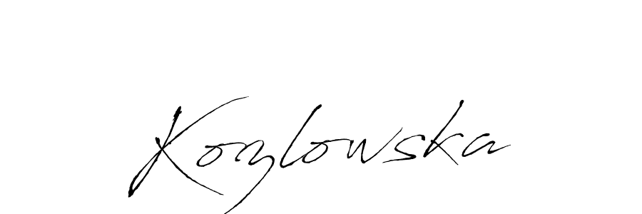 Also You can easily find your signature by using the search form. We will create Kozlowska name handwritten signature images for you free of cost using Antro_Vectra sign style. Kozlowska signature style 6 images and pictures png