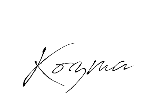 Similarly Antro_Vectra is the best handwritten signature design. Signature creator online .You can use it as an online autograph creator for name Kozma. Kozma signature style 6 images and pictures png