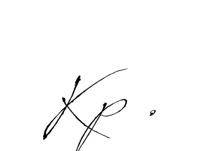 Design your own signature with our free online signature maker. With this signature software, you can create a handwritten (Antro_Vectra) signature for name Kp .. Kp . signature style 6 images and pictures png