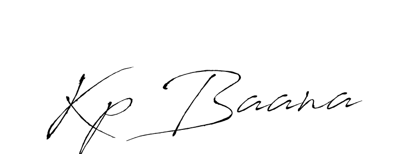 Design your own signature with our free online signature maker. With this signature software, you can create a handwritten (Antro_Vectra) signature for name Kp Baana. Kp Baana signature style 6 images and pictures png