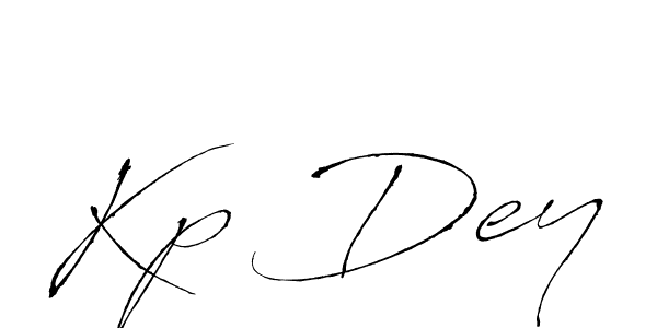 Make a beautiful signature design for name Kp Dey. With this signature (Antro_Vectra) style, you can create a handwritten signature for free. Kp Dey signature style 6 images and pictures png