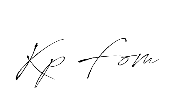 Kp Fom stylish signature style. Best Handwritten Sign (Antro_Vectra) for my name. Handwritten Signature Collection Ideas for my name Kp Fom. Kp Fom signature style 6 images and pictures png