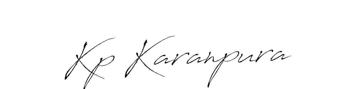 You should practise on your own different ways (Antro_Vectra) to write your name (Kp Karanpura) in signature. don't let someone else do it for you. Kp Karanpura signature style 6 images and pictures png