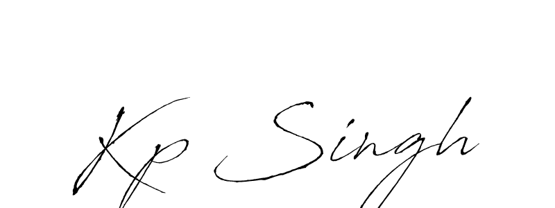 Make a beautiful signature design for name Kp Singh. With this signature (Antro_Vectra) style, you can create a handwritten signature for free. Kp Singh signature style 6 images and pictures png