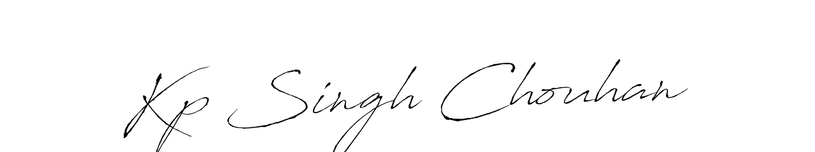 Make a beautiful signature design for name Kp Singh Chouhan. With this signature (Antro_Vectra) style, you can create a handwritten signature for free. Kp Singh Chouhan signature style 6 images and pictures png